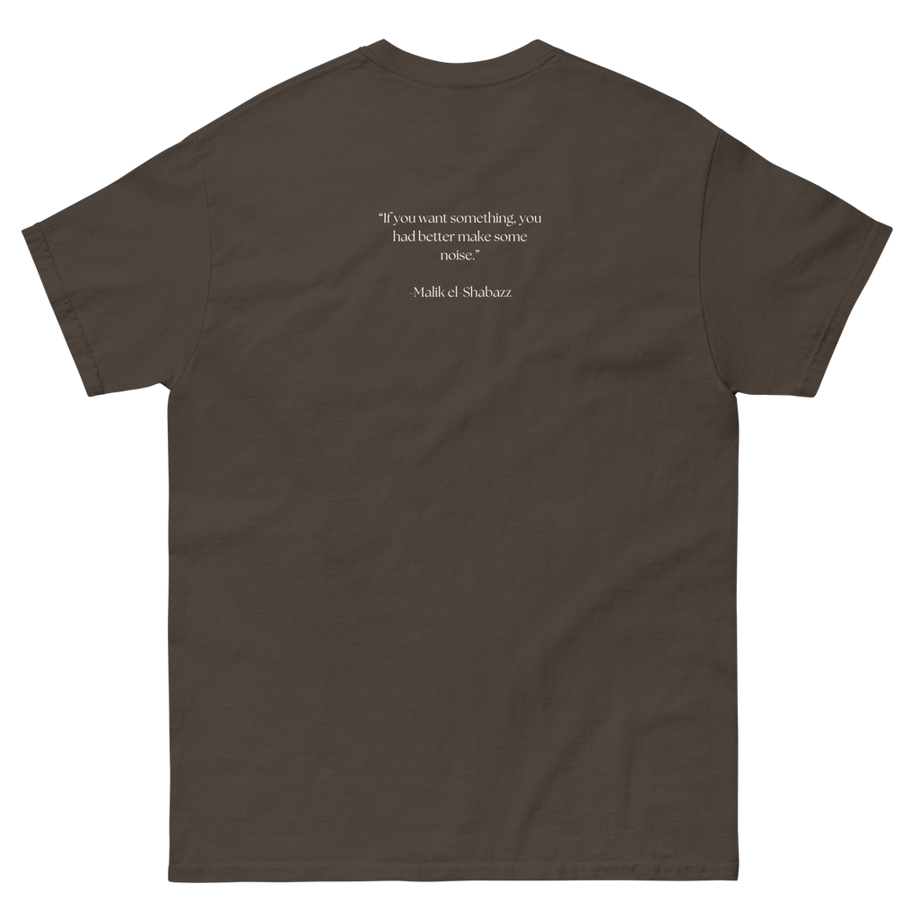 "Dark Brown t-shirt with white text that reads 'Cultural.' The t-shirt features a comfortable fit and a bold font. The design conveys a sense of culture and unification of minorities, making it a great choice for anyone who is not afraid to stand up for what they believe in."