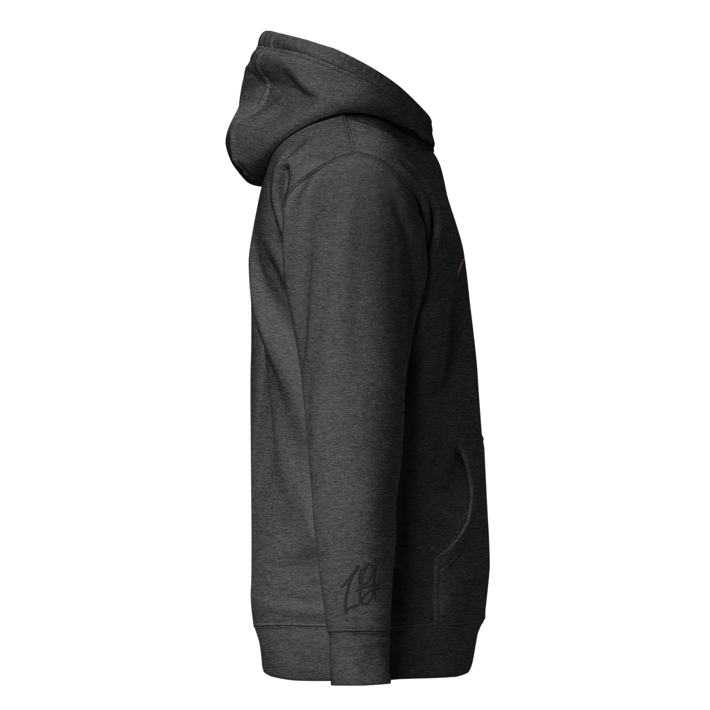 "Ash Grey hoodie with Black embroidered text that reads 'Visionary'. The hoodie features a comfortable fit and a bold font. The design conveys a spiritual identity and sense of individuality, making it a great choice for anyone who is not afraid to stand up for what they believe in."